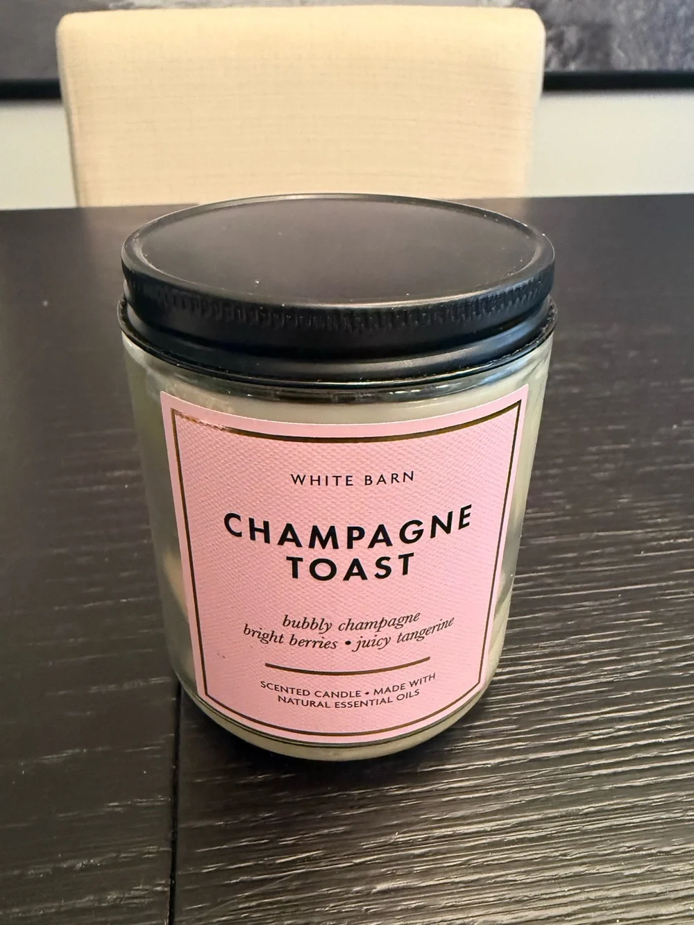 Bath & Body Works 1-Wick Candle Champagne Toast Mini Home Candle Unused Single